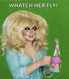 Watch Her Fly Trixie Mattel GIF - Watch Her Fly Trixie Mattel Drag Queen GIFs