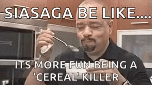 Happy Eating Its More Fun GIF - Happy Eating Its More Fun Cereal Killer GIFs