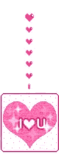 a pink heart with the words `` i love you '' on it