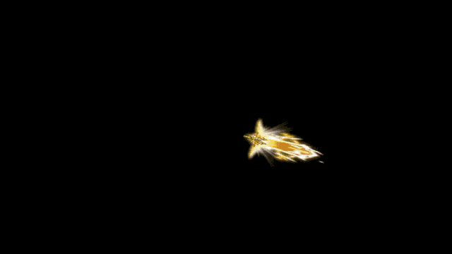 a yellow and black background with a white line coming out of it