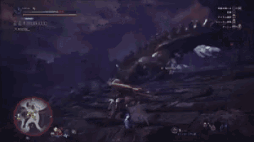 a screenshot of a video game shows a monster being struck by a sword