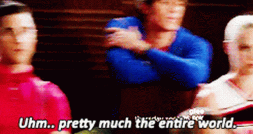 Glee Blaine Anderson GIF - Glee Blaine Anderson Uhm Pretty Much The Entire World GIFs