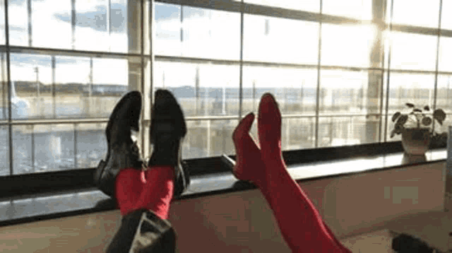 Red Stockings Feet GIF - Red Stockings Feet Feet Dancing GIFs