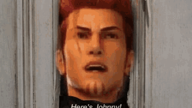 a video game character says here 's johnny '