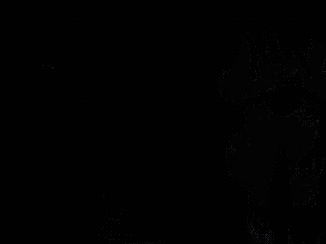 two soldiers are walking in the dark with guns