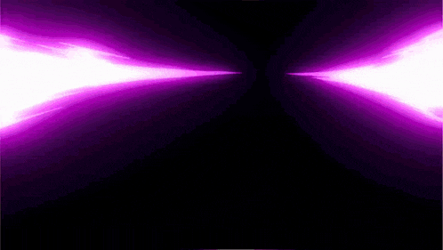 it looks like a purple light coming out of a hole in the middle of the screen .