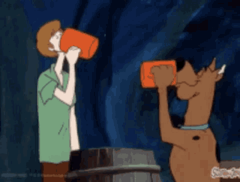 Scooby Doo Drinks GIF - Scooby Doo Drinks Gulp GIFs