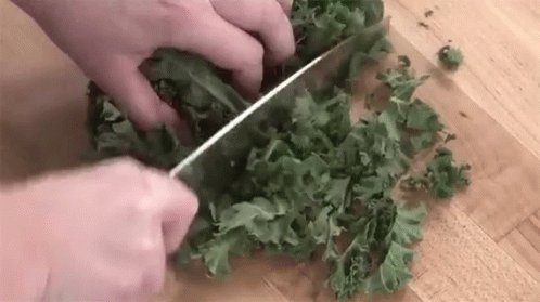 Choppin Kale GIF - Chopping Kale Knife GIFs