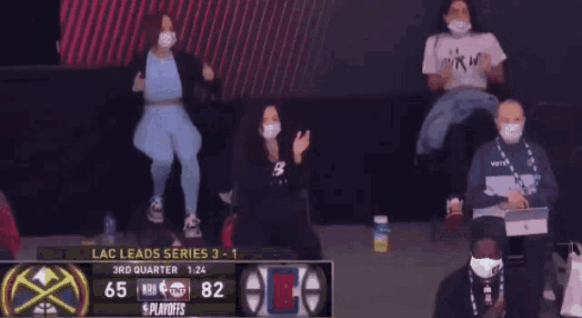 lac leads series 3 - 1 in the 3rd quarter with 82 points