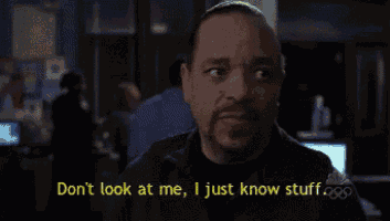 a man with a beard says " do n't look at me i just know stuff "