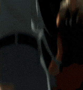a blurry picture of a person 's face with a few lines visible