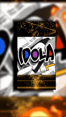 the word idola is on a black and white poster