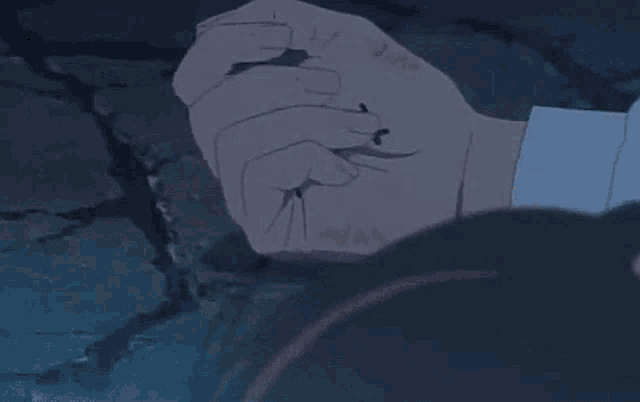 a hand with chinese writing and the words " i love you " written on it