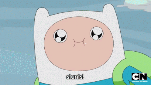 Sweet Moves GIF - Stunts Finn Adventure Time GIFs