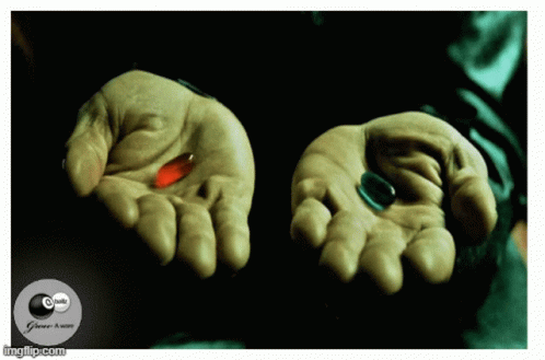 Red Pill Blue Pill GIF - Red Pill Blue Pill Erection GIFs