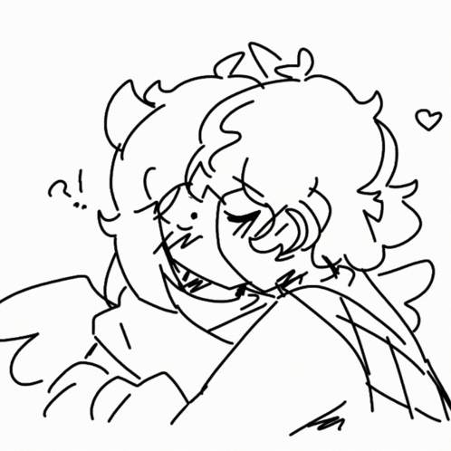 a drawing of a person with a question mark on their face