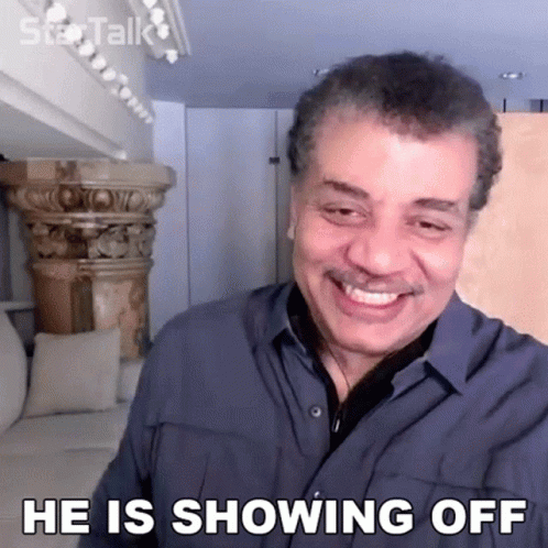 He Is Showing Off Neil Degrasse Tyson GIF