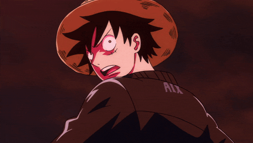 a cartoon character with a yellow light coming out of his mouth