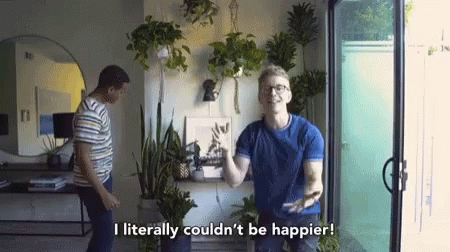 I Literally Couldnt Be Happier Excited GIF - I Literally Couldnt Be Happier Excited Plant Daddy GIFs