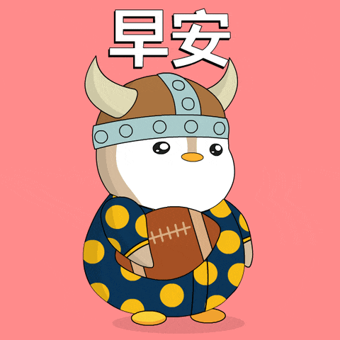 a cartoon penguin wearing a helmet and holding a football