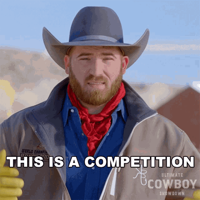 This Is A Competition Keaton Barger GIF - This Is A Competition Keaton Barger Ultimate Cowboy Showdown GIFs