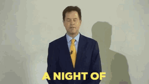 a man in a suit and tie stands in front of the words disappointing results