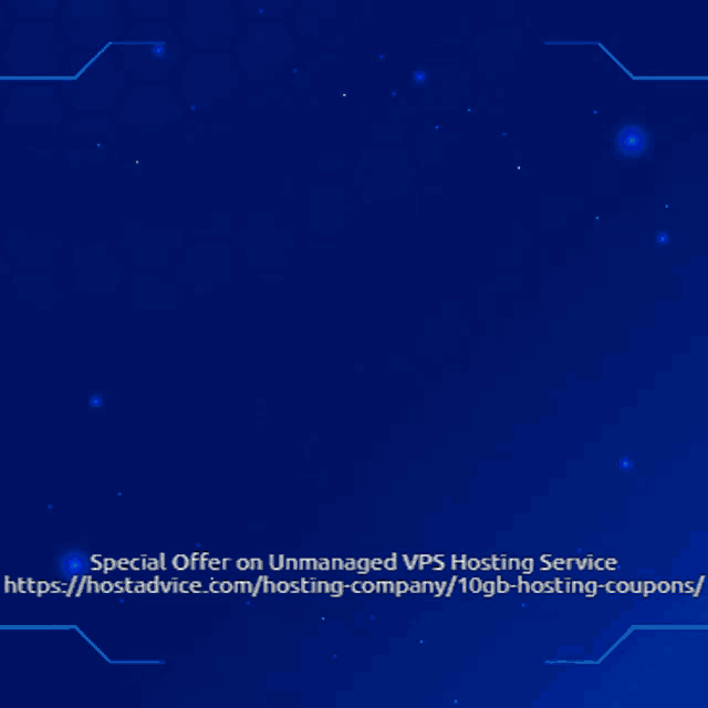 a special offer on unmanaged vps hosting service