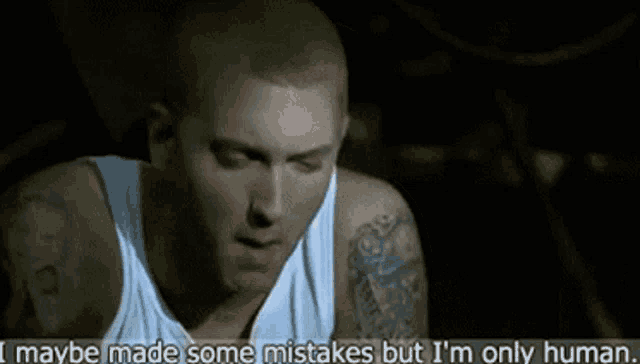 a man with a tattoo on his arm says maybe made some mistakes but i 'm only human