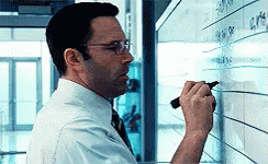 Trying To Find The Answer GIF - Ben Affleck Writing Math GIFs
