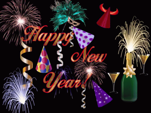 Happy New Year Celebrate GIF - Happy New Year Celebrate Champagne GIFs