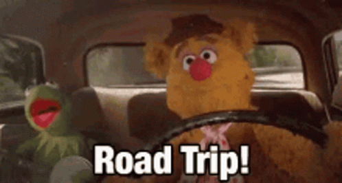 Road Trip Fozzy GIF - Road Trip Fozzy Kermit GIFs