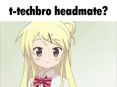 a cartoon of a girl with a question mark and the words t-techbro headmate .