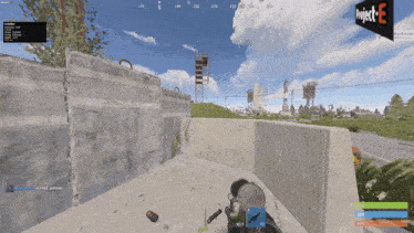 a screenshot of a video game with project e on the bottom left