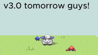 a colorful explosion with the words v3.0 tomorrow guys written above it