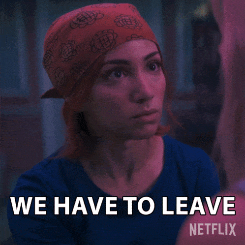 We Have To Leave Now Nami GIF - We Have To Leave Now Nami Emily Rudd GIFs
