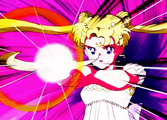 a cartoon character is holding a glowing object in her hand