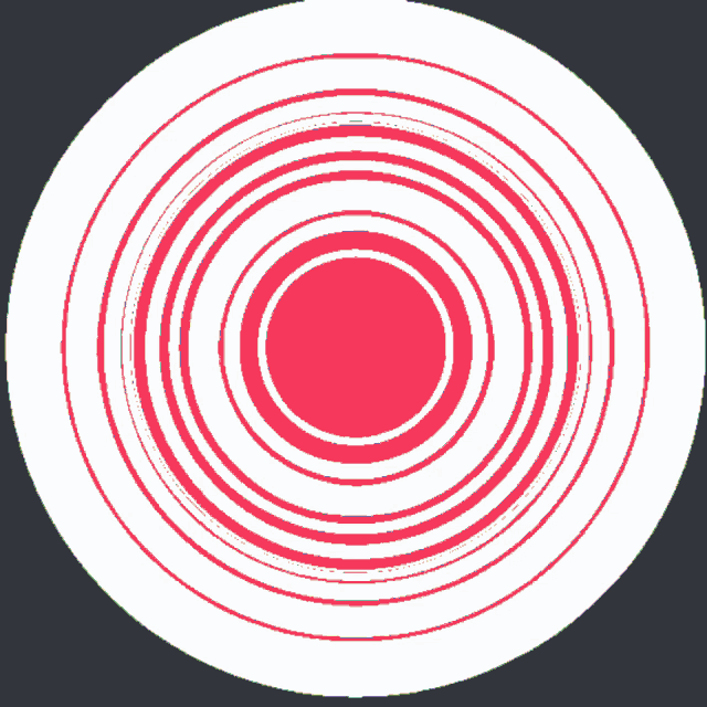 a white circle with green circles in it