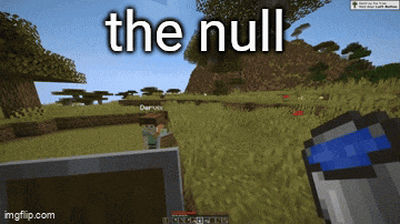 a screenshot of a video game with the words " the null " at the top