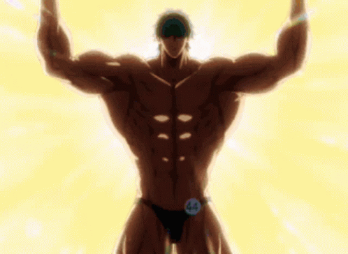New trending GIF tagged anime muscles flexing my…