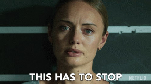 This Has To Stop Laura Haddock GIF - This Has To Stop Laura Haddock Zoe Walker GIFs
