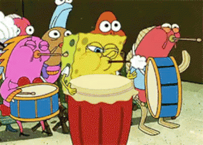 Spongebob Squarepants Band GIF - Marching Band Spongebob Blow GIFs