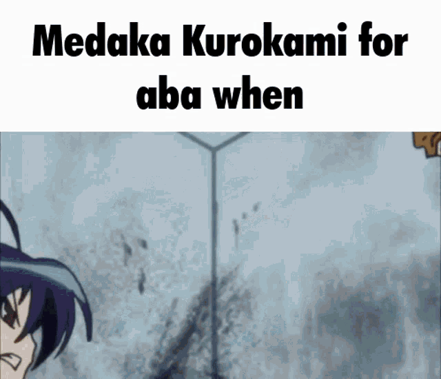 Medaka Medaka Kurokami GIF - Medaka Medaka Kurokami Aba GIFs
