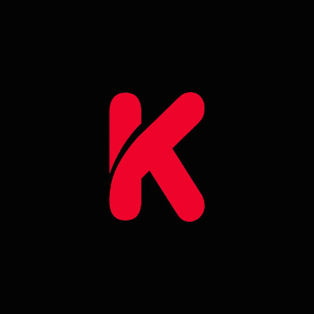 a logo for k-scripts with a red letter k