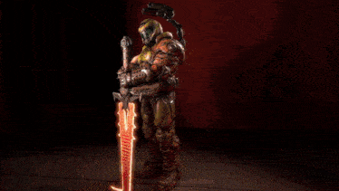 a video game character with a helmet that says ' a ' on it