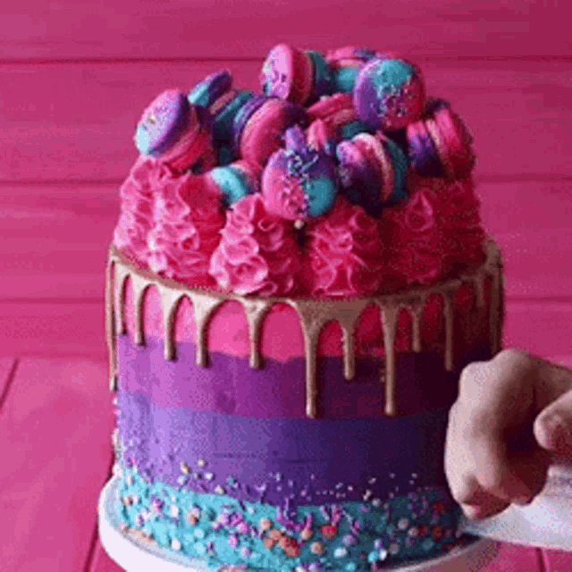Cake Dessert GIF - Cake Dessert Highway Unicorn Cake GIFs