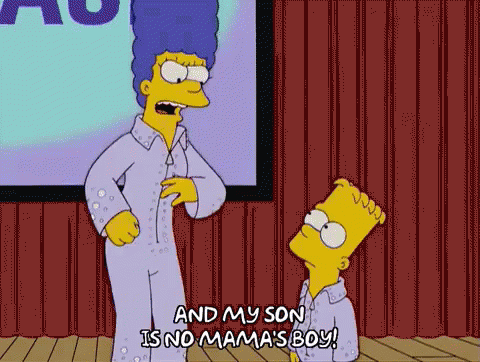 My Son Is No Mama'S Boy GIF - No Mamas Boy Mamas Boy Marge Simpson GIFs