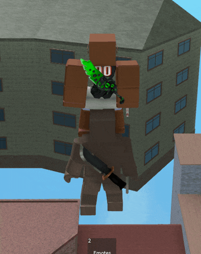 a cartoon character with a green sword and the number 10 on his head