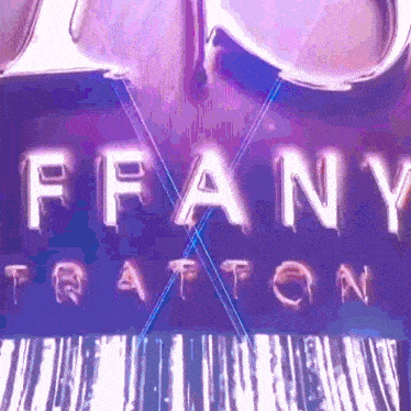 a close up of a sign that says tiffany