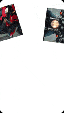 a picture of a man riding a red motorcycle is surrounded by other pictures