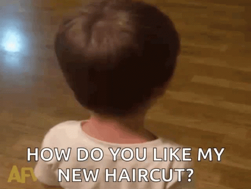 How Do You Like My Haircut Kid GIF